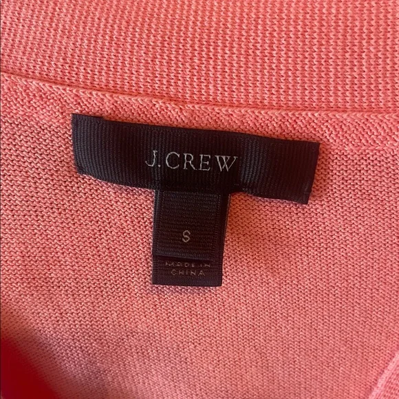J. Crew Coral Button-Up Women's Cardigan - Picture 2 of 9